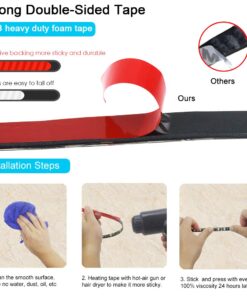 ALITOVE 16.4ft 5050 Blue LED Flexible Strip Ribbon Light Black PCB DC 12V 5M 300 LEDs Waterproof IP65 for Home Garden Commercial Area Lighting, Without Power Supply SMD Style-NO Power 25 61kdya OjrL 1