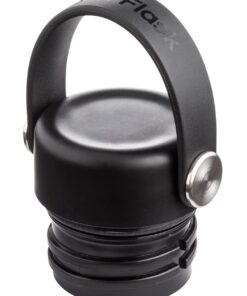 Alternative view of Hydro Flask Stainless Steel Standard Mouth Water Bottle with Flex Cap and Double-Wall Vacuum Insulation 21 Oz Black