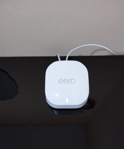 Amazon eero 6+ mesh Wi-Fi router | Fast and reliable gigabit speeds | connect 75+ devices | Coverage up to 1,500 sq. ft. | 2022 release 1-Pack eero 6+ 32 61kezE4CM9L
