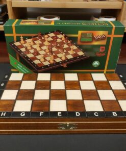 Travel Magnetic Chess Set w/ Wooden 10.4" Board and Chessmen 16 61kfUSmVOIL