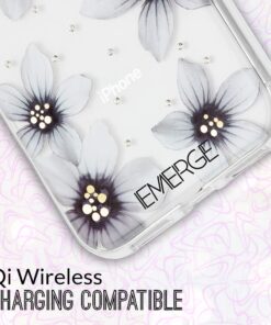 EMERGE FLORAL iPhone 8 Plus / iPhone 7 Plus Flower Cell Phone Case - White Flower Print 26 61khI7rz77L