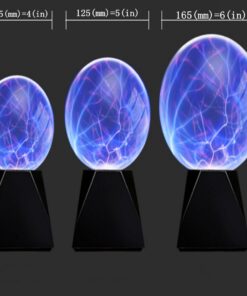 Touch & Sound Activated,Glass Plasma Ball Party magical ball electrostatic flashing ball (6 inches) 8 61khfGOV lL