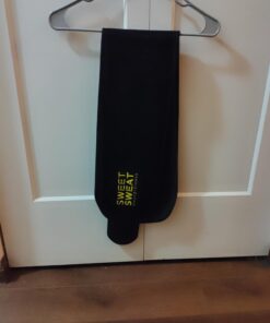 Sweet Sweat Waist Trimmer for Women and Men - Sweat Band Waist Trainer for High-Intensity Training & Workouts, 5 Sizes Medium Black/Yellow 33 61kiK7T215L