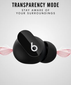 Beats Studio Buds - True Wireless Noise Cancelling Earbuds - Compatible with Apple & Android, Built-in Microphone, IPX4 Rating, Sweat Resistant Earphones, Class 1 Bluetooth Headphones - Black Without AppleCare+ 34 61kiU1iGP0S