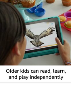 Amazon Fire HD 8 Kids Pro tablet- 2022, ages 6-12 | 8" HD screen, slim case for older kids, ad-free content, parental controls, 13-hr battery, 32 GB, Rainbow Universe 28 61kkYXBQt2L