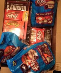 HERSHEY'S, KIT KAT and REESE'S Milk Chocolate Assortment Candy Bars, Individually Wrapped, 45 oz Bulk Value Pack (30 Piece) 31 61kkeVoBfRL