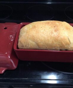 Emile Henry Made In France Bread Loaf Baker, 9.4 x 5"", Burgundy 41 61kkiHyRY0L