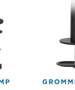 Mount-It! Single Monitor Arm Mount | Desk Stand | Full Motion Height Adjustable Articulating Tilt | Fits 19 21 24 27 29 30 32 Inch VESA 75 100 Compatible Computer Screen | C-Clamp and Grommet Base 36 61kkoSl sLL