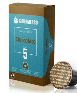 Gourmesso 50ct Flavored Espresso Pods | Int.5 | Proudly Fairtrade | Compatible with Nespresso Original Capsule Machines | Caramel Vanilla Chocolate Hazelnut Coconut | Medium Roast 50ct Flavors Bundle 10 Count (Pack of 5) 27 61kkt20R7bL