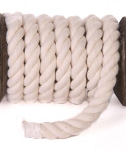 Alternative view of Ravenox Natural Twisted Cotton Rope | Made in The USA | Strong Triple-Strand Cordage for Sports, Décor, Pet Toys, Crafts, Macramé & Indoor Outdoor Use| by The Foot & Diameter (Multiple Color) Natural White 5/8 Inch x 10 Feet