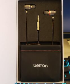 Betron YSM1000 Earphones in Ear Headphones Wired 3.5mm Jack Tangle-Free Cable Case and Noise Isolating Earbuds 33 61knxvhwOLL