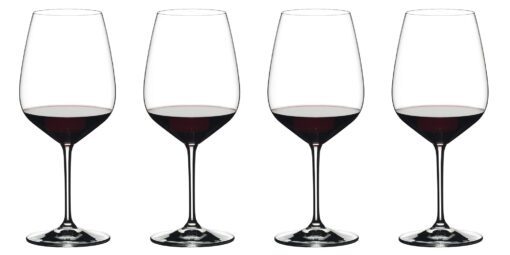 Riedel Exclusive Vinum Extreme Set of 4 Wine Glasses, Red Wine, Ideal For Cabernet, Bourdeaux,800 ounce