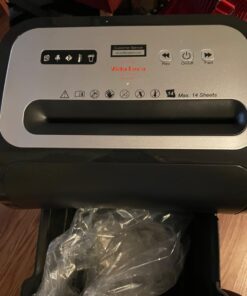 Paper Shredder for Home Office,VidaTeco 14-Sheet 60-Mins Micro Cut Shredder with US Patented Blade,Shred Card/CD/Clip/Staple,Shredder for Home Use Heavy Duty,AUTO Jam Proof,5.3-Gallon Pullout Bin(ETL) P4 14 Sheet 27 61kq7TV0krL
