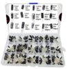 Ltvystore 200PCS 15 Value 10V 16V 25V 50V Metal Electrolytic Capacitors Assorted Assortment Box Kit Set 0.1uF-220uF 3 61krpVVapJL