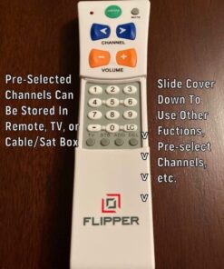 Flipper Big Button Universal TV Remote - Seniors, Elderly - Simple, Works TV & Cable - Favorite Channels - Learning - Supports IR Devices 33 61krxJFb6IL
