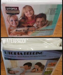 Utopia Bedding Premium Zippered Mattress Encasement (Fits 10 Inches Mattress, Twin XL) - Waterproof Proof Mattress Protector - Six-Sided Mattress Cover 10" Deep 39 61ksLA890kL