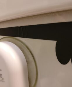 (2) Sticker Connection | Toilet Monster Bathroom Decal | Sticker Funny Kids Vinyl Decal Potty Training Halloween | 2"x12" (Black) 32 61kur386yL