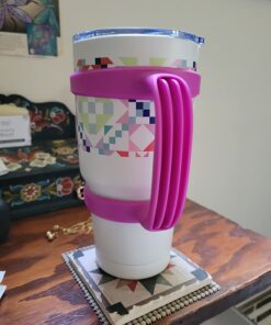 F-32 Handle - 19 COLORS - 30oz Size - Compatible with 30 oz YETI and 30 oz. OZARK TRAIL Tumbler Travel Mug (30OZ, COOL PURPLE (PINKISH PURPLE)) 30ozCool Purple (Pinkish Purple) 30.0 ounces 30 61kurfcRYUL