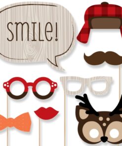 Woodland Creatures - Photo Booth Props Kit - 20 Count 21 61kvlAnP6gL