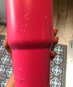 Arctic Tumblers | 30 oz Matte Pink Insulated Tumbler with Straw & Cleaner - Retains Temperature up to 24hrs - Non-Spill Splash Proof Lid, Double Wall Vacuum Technology, BPA Free & Built to Last 30 oz Tumbler Matte Pink Powder Coat 24 61kwaTxy7oL