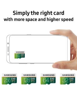 SAMSUNG (MB-ME32GA/AM) 32GB 95MB/s (U1) microSDHC EVO Select Memory Card with Full-Size Adapter 1 Count (Pack of 1) 36 61kxjADwqlL