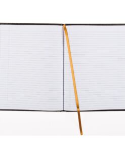 Blueline Executive Notebook with Ribbon Bookmark, 1-Subject, Medium/College Rule, Black Cover, (75) 10.75 x 8.5 Sheets 21 61kxm8rbGLL