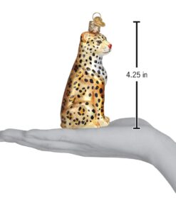 Old World Christmas Ornaments: Wildlife Animals Glass Blown Ornaments for Christmas Tree, Leopard 12 61kxyYRFkAL