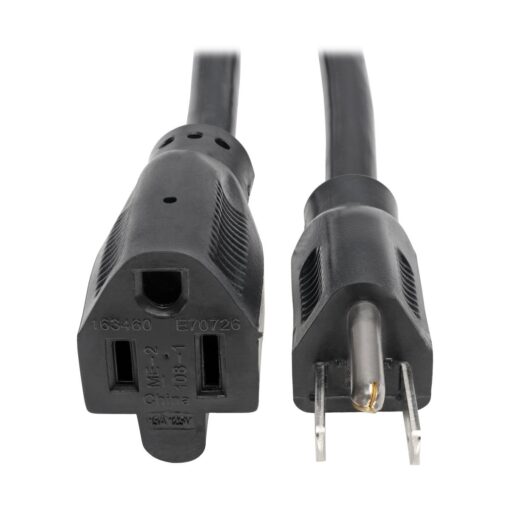 Tripp Lite P024-003 Heavy-Duty Power Extension Cord 15A, 14AWG (NEMA 5-15P to NEMA 5-15R) 3-Ft Black 3 ft.