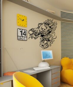 Stickerbrand Vinyl Wall Decal Sticker Water Dragon Head 1443m 8 61l HfucrHL