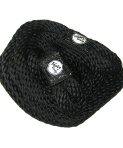 Taylor Made Products, Fender Loc, Braided Line with Loop, 6 Foot Length, 3/8 inch Diameter, 2 Pack Black