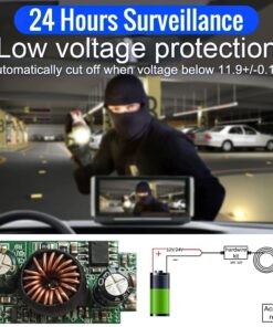 NUNET 15ft MicroUSB & MiniUSB Hardwire Kit with Mini/LP Mini/ATO/Micro2 Fuse, Micro to Mini/Type-C Adapters, Battery Drain Protection System, 15ft Length Cord for Dash Cameras Micro&Mini 27 61l2pMbFuwL