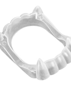 Alternative view of Glow-in-the-Dark Plastic Vampire Fangs - 2.5" (Pack of 72) - Luminous Party Favors for Spooky Halloween Nights & Themed Events