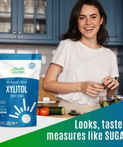 Health Garden Birch Xylitol Sweetener - Non GMO - Kosher - Made in the U.S.A. - Keto Friendly (1 lb) 16 Ounce (Pack of 1) 17 61l3w7x1i5L