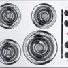 Summit WEL03 24 Inches Wide 4-Burner Coil Cooktop, White; Classic Fit; Porcelain Cooking Surface 44 61l44iV37uL