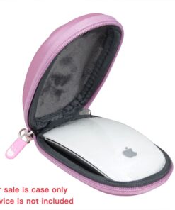 Hermitshell Hard Storage Carrying Case Bag Fits Apple Magic Mouse (I and II 2nd Gen) Pink 6 61l4OGErEsL