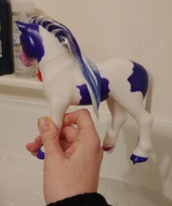 Breyer Color Changing Bath Toy | Ella the Horse | Purple / White with Surprise Pink Color | 7" x 7.5" |Ages 2+ | Model #7107 Ella Horse 23 61l5NYL KYL