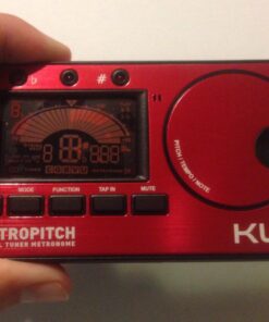 KLIQ MetroPitch - Metronome Tuner for All Instruments - with Guitar, Bass, Violin, Ukulele, and Chromatic Tuning Modes (MetroPitch, Red) 27 61l6S62J8LL