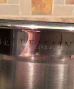 Bellemain Stainless Steel Non-Slip Mixing Bowls with Lids (4-Piece Set) 4 Piece Silver /Black 42 61l74Hl0nzL