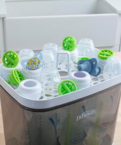 Dr. Brown's All-in-One Sterilizer and Dryer for Baby Bottles, Parts & Other Newborn Essentials Sterilizer & Dryer 1 Count (Pack of 1) 56 61l8D4ZizCL