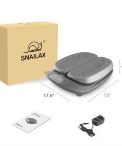 Snailax Vibration Foot Massager with Heat,Remote Control,Adjustable Vibration Speed Electric Massager Machine for Circulation,Plantar Fasciitis, Pain Relief Grey 25 61l8kOhvCL