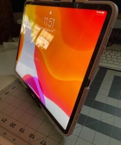 MoKo Phone/Tablet Stand, Foldable Tablet Holder Fits with iPhone 15/Pro/Plus/Pro Max, iPhone 12/12 pro Max/11/Xs Max, iPad Pro 11, iPad Air 4/Mini 6 2021, iPad 9th 10.2", Black Small Size 70 61l9K2hCIGL