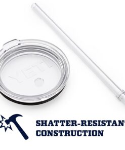 YETI Straw Lid for YETI Rambler Drinkware, Shatter-Proof and Dishwasher Safe 30 Ounce 19 61l9jMZdbL