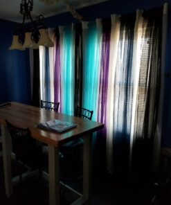 Black 2 Pcs Sexy Sheer Voile Window Curtain Panel Set 58"x84" 3 61lADh9cSL
