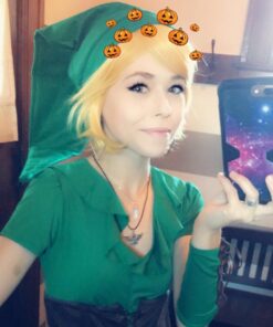 Niche-Finds Link Inspired Hat Elf Hat Tunic Cap for Adults and Young Adults + Free Hylian Crest Necklace Green 18 61lBQtEmJoL