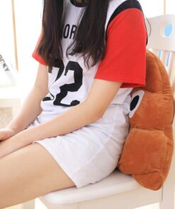 YINGGG 32cm Poop Plush Pillow Round Triangle Emotion Cushion Cute Decorative Stuffed Toy Brown Gifts for Kids and Friends 23 61lBrzi720L