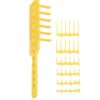 CombPal Scissor Clipper Over Comb Hair Cutting Tool - Barber Hair cutting kit - DIY Home Hair cutting Guide Comb Set (Classic Set, Yellow) 1 Count (Pack of 1) 16 61lCNrhxv4S