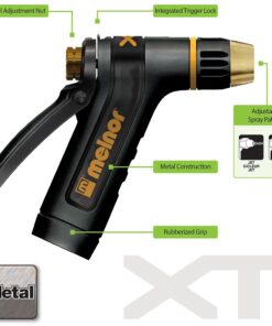 Melnor 65084-AMZ XT Metal Rear Trigger Nozzle with QuickConnect Product Adapter Set, Adjustable Tip Amazon Bundle 9 61lCm1myCTL