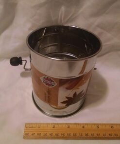 Norpro 3-Cup Stainless Steel Rotary Hand Crank Flour Sifter With 2 Wire Agitator 25 61lCzxC2JwL