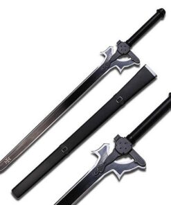 Alternative view of Sword Art Online SAO Medium Carbon Steel with Sheath-Kirito Elucidator, Asuna, Kirigaya (Kirito Elucidator Version 2)