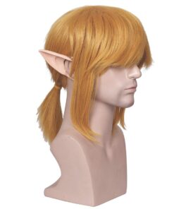 ColorGround Short Blonde Prestyled Cosplay Wig with elf ears Halloween 22 61lH22PkuJL